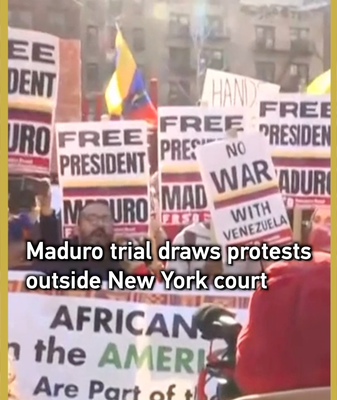 Maduro Trial Sparks Protests in NYC 🚨🇻🇪 video poster