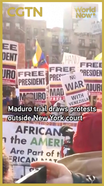 6MRZGLXMJLTFFENAXG99 - 🌍NewspaperAmigo – Your Global News Buddy 🗞️ Maduro Trial Sparks Protests in NYC 🚨🇻🇪 video poster