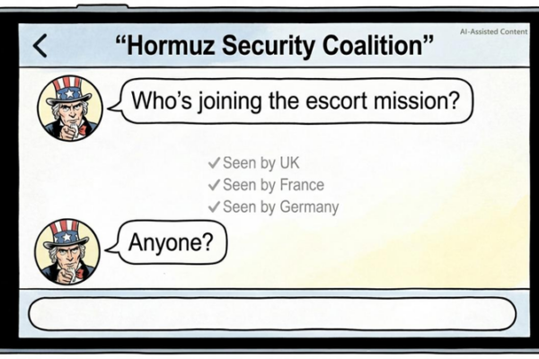 🇺🇸🤝🇪🇺 Strains in the Strait: US Seeks Backup as Allies Hesitate