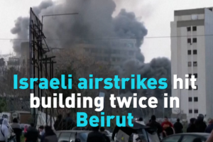 Dramatic Footage Shows Twin Israeli Airstrikes Rock Beirut 🌍💥 video poster