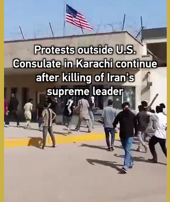 Clashes_Erupt_at_U_S__Consulate_in_Karachi_Over_Iran_Strikes video poster