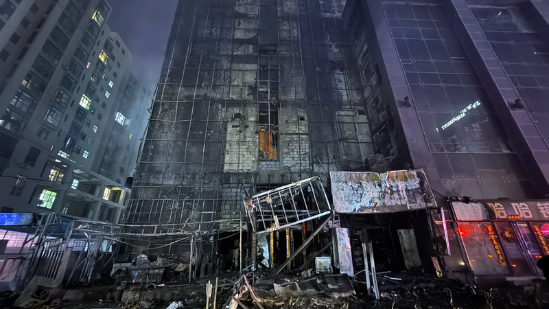 Deadly_High_Rise_Fire_Strikes_Northern_China__1_Dead__25_Injured