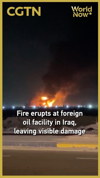 Drone_Attack_Ignites_Major_Fire_at_Iraq_Oil_Facility__Staff_Evacuated video poster