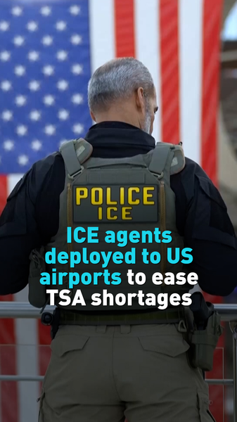 ICE Agents Step In at US Airports Amid TSA Staffing Crunch 🛫 video poster