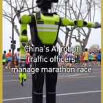 AI Robot Traffic Officers Debut at 2026 West Lake Marathon 🏃♂️🤖 video poster