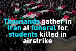 Iran Mourns Students Killed in U.S.-Israel Airstrike 🌍💔 video poster