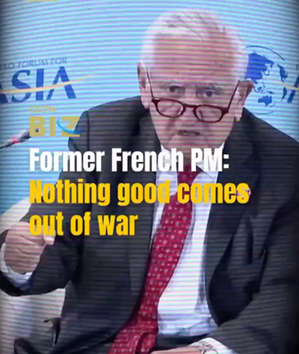 Ex-French PM Slams US-Israel Strikes at Boao Forum 🌍✌️ video poster
