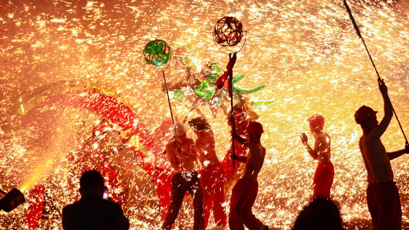 🔥 Dragon Sparks Light Up Miao Lantern Festival 2026!