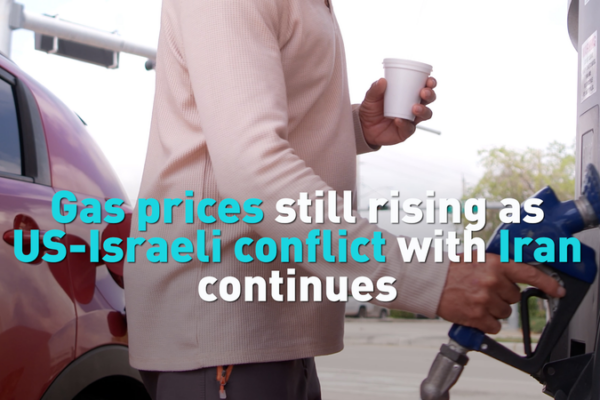 🚗💸 Gas Prices Soar as US-Israel-Iran Tensions Enter Third Week video poster