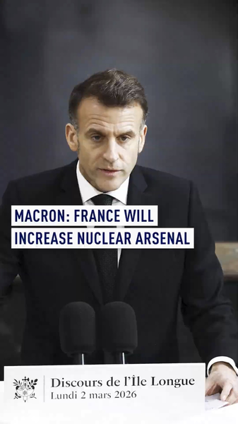 RVDUGHTY5PHA33NM1ZQV - 🌍NewspaperAmigo – Your Global News Buddy 🗞️ France to Boost Nuclear Arsenal, Macron Vows Strategic Silence 🌍⚡ video poster