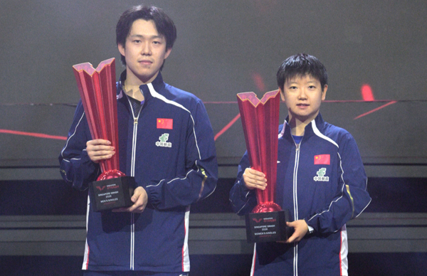Wang Chuqin & Sun Yingsha Dominate WTT Singapore Smash 🏓🏆