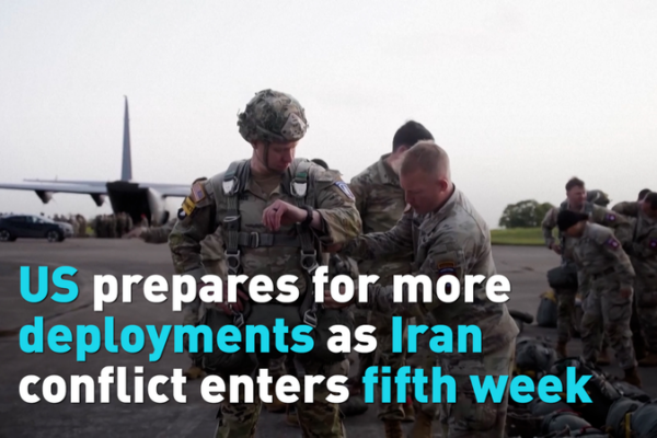 US Troop Surge Looms as Iran Conflict Enters Fifth Week 🌍✈️ video poster