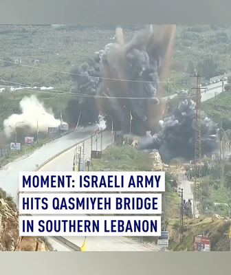 Israeli Strikes Hit Key Lebanon Bridge Amid Rising Tensions 🌉💥 video poster
