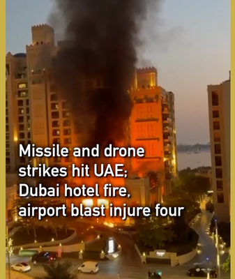UAE Under Fire: Missile Strikes Spark Chaos in Dubai 🌪️✈️ video poster