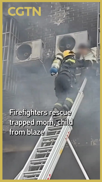 Heroic Firefighters Save Mother & Child in Hunan Blaze 🚒👩👦 video poster