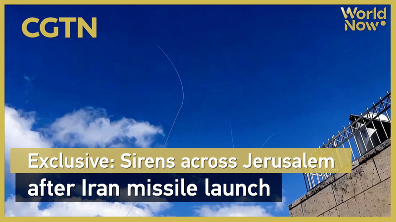 🚨 Iran Launches Missiles Toward Jerusalem; Sirens Sound Across Israel 🚨 video poster
