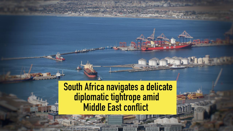 YMQ0X9HR0X9LU7C9LU0F - 🌍NewspaperAmigo – Your Global News Buddy 🗞️ South Africa Walks Diplomatic Tightrope Amid Middle East Tensions 🌍⚖️ video poster