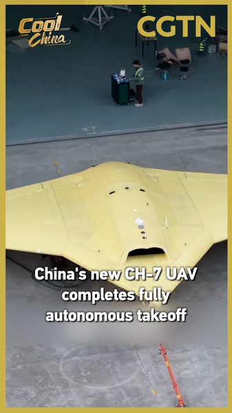 ZUBG3FELX4C6L9ATFLQK - 🌍NewspaperAmigo – Your Global News Buddy 🗞️ China's CH-7 UAV Soars with Fully Autonomous Flight Tech 🚀 video poster