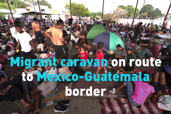 Migrant Caravan Nears Mexico-Guatemala Border Amid Shifting Trends 🌎🚶♂️ video poster
