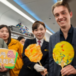 British Explorer Rides Movie-Themed Train to China's Qikou Ancient Town 🚄🎬