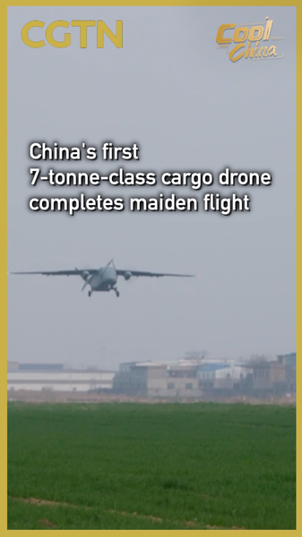 China’s 7-Tonne Cargo Drone Soars in Historic Maiden Flight 🚀 video poster