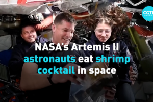 Artemis II Astronauts Spice Up Space with Shrimp Cocktail 🍤🚀 video poster