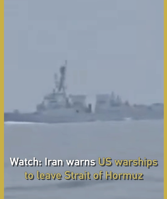 🇮🇷⚔️🇺🇸 Tensions Rise as Iran Warns US Warships in Strait of Hormuz video poster