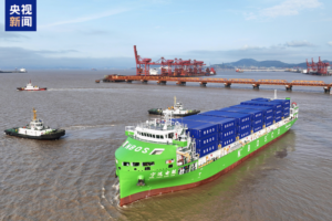 China Launches World’s Largest Electric Container Ship 🌍⚡