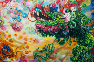 US Artist Weaves Chinese Embroidery into Mythical Art Exhibition 🧵✨