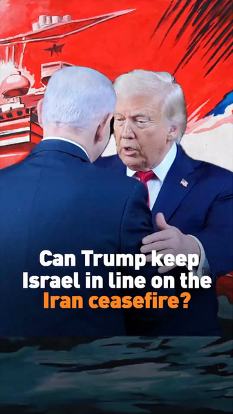 Trump’s Middle East Tightrope: Can He Rein In Israel Amid Iran Ceasefire Push? 🌍✌️ video poster