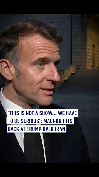 Macron Slams Trump's Iran Strategy: 'This Isn’t a Show' 🌍⚡ video poster