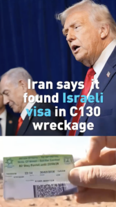 Iran Claims Israeli Visa Found in Downed C-130 Wreckage 🚨✈️ video poster