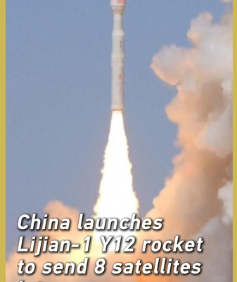 China's Lijian-1 Y12 Rocket Soars, Deploys 8 Satellites 🚀 video poster