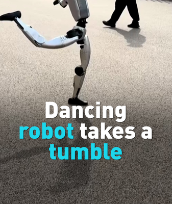 Shandong's Dancing Robot Goes Viral After Epic Fall 🤖💥 video poster