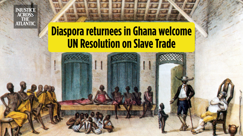 Ghana’s Diaspora Returnees Hail UN Slave Trade Resolution 🌍✊ video poster