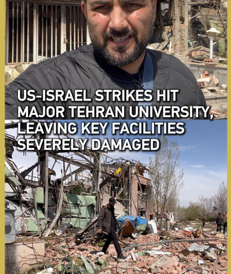 US-Israeli Strikes Target Tehran University, Spark Global Outcry 🌍✊ video poster