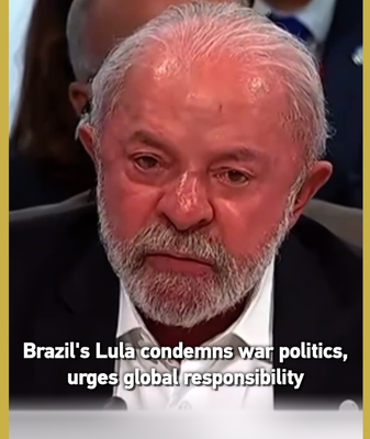 Brazil's President Lula Condemns War Politics, Calls for Global Unity 🌍✌️ video poster