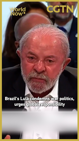 Brazil's President Lula Condemns War Politics, Calls for Global Unity 🌍✌️ video poster