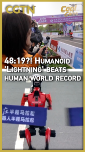 🤖⚡Humanoid 'Lightning' Smashes Half-Marathon Record in 48:19! video poster